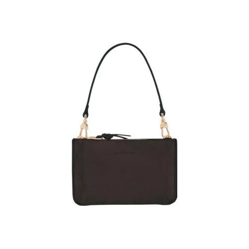LONGCHAMP Mailbo Бархат Телячья кожа с коровьей кожей Кошелек Женские Умбра Коричневый