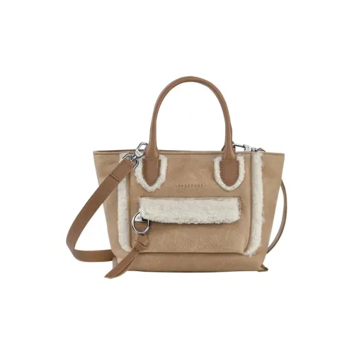 LONGCHAMP Mailbo овчина кожа через плечо сумка маленькая женская коричневый