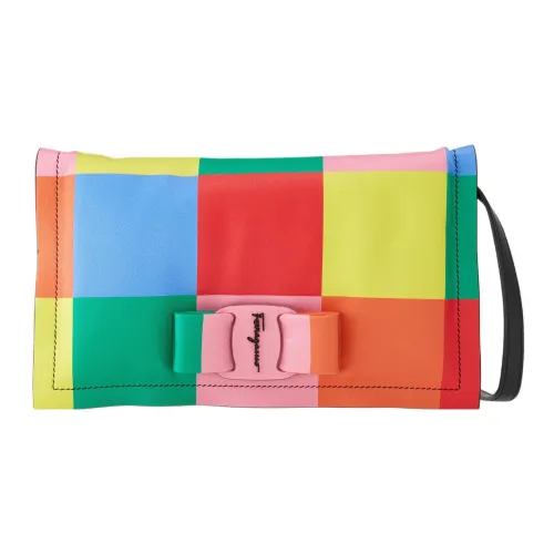 FERRAGAMO Viva Телячья кожа Сумка через плечо Сумка на плечо Женская Многоцветная