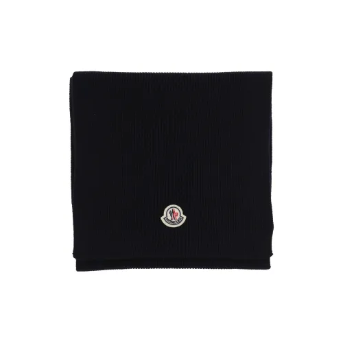 MONCLER Шерсть Вязаные Шарфы Мужской Черный