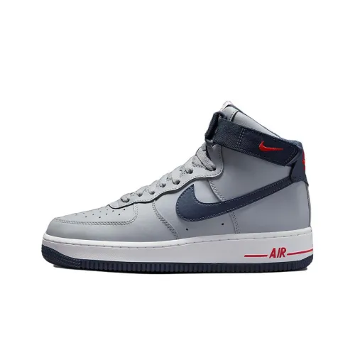 Nike Air FORCE 1 High 'patriots' Высокие Кроссовки для скейтбординга Женские Серый Синий