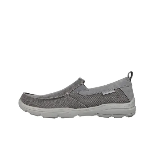 Skechers Relaxed Fit HARPER Rantigo Low Топ Повседневная обувь Мужская Угольный Серый
