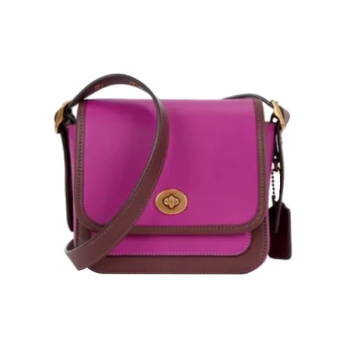 COACH RAMBLER Кожа Сумка через плечо Маленькая Женская Фуронг Многоцветная