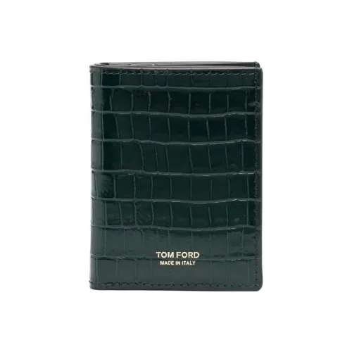 TF Коровья кожа Кошелек Мужской Зеленый