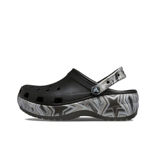 Crocs Classic Clog Sabo Женские Многоцветный Черный