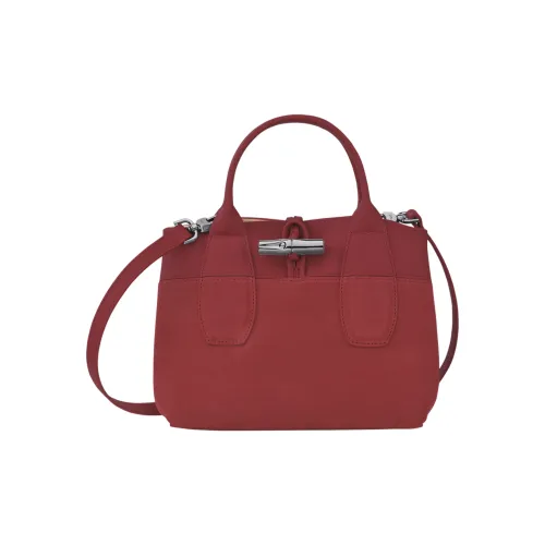 LONGCHAMP Roseau Коровья кожа Бежевый Сумка Плечевая сумка Сумка Маленькая Женская Красная