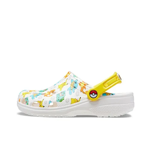 Pokémon x Crocs Классическая саба Унисекс Многоцветный Белый