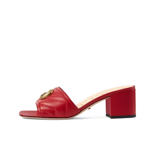 GUCCI Слипоны 5,5 см Женские Красные