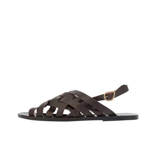ANCIENT GREEK SANDALS Aristotelis Стильные Сандалии Мужские Умбра