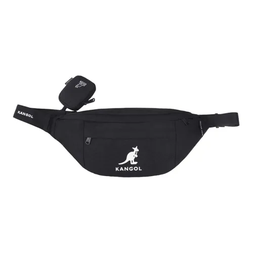 KANGOL Canvas Bag Сумка через плечо Бананка Sling Bag Средняя Унисекс Черный Серый Хаки Розовый