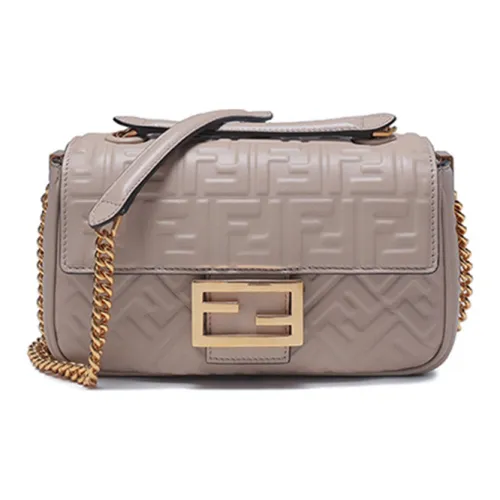 FENDI Baguette Sheepskin One Shoulder Bag Женская Бежевый Верблюжий