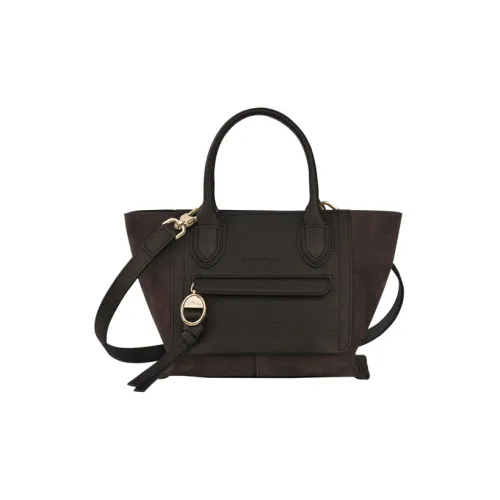 LONGCHAMP Mailbo Сумка через плечо из коровьей кожи маленькая женская сумка темно-коричневый цвет