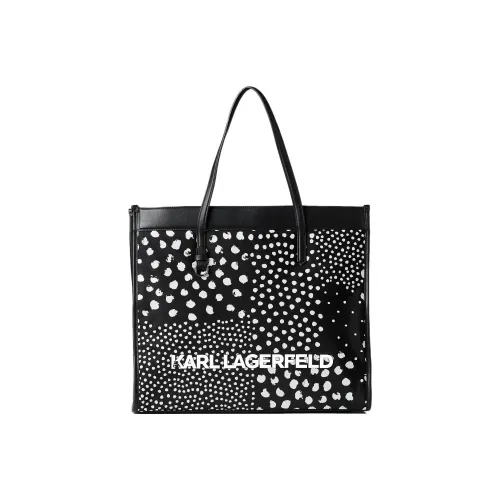 Karl Lagerfeld ПУ (полиуретан) Тоут Сумка Сумка для покупок Сумка Женская Черная