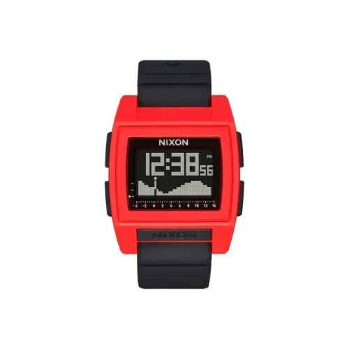 NIXON Наручные часы Electronic Механизм Силиконовый ремешок 42 мм Черный циферблат Унисекс