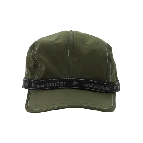 And wander Collaboration Нейлоновые Кепки Зеленые Мужские