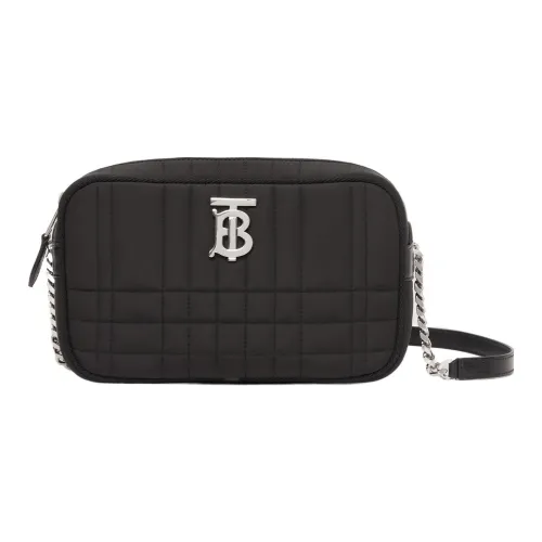 Burberry Lola Сумка из овечьей кожи украшенная сумка Camera сумка через плечо маленькая женская черная