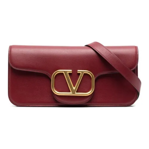 Valentino Телячья кожа Сумка-багет Сумка через плечо Сумка на плечо Женская Красная