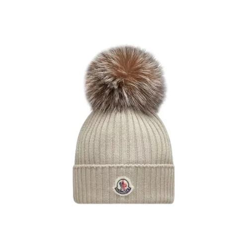 Moncler Шерстяные Шапки Бежевый Детский