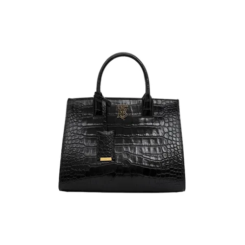 Burberry Frances Кожа Тоут Сумка Сумка для покупок Сумка через плечо Сумка мини Женская Черная