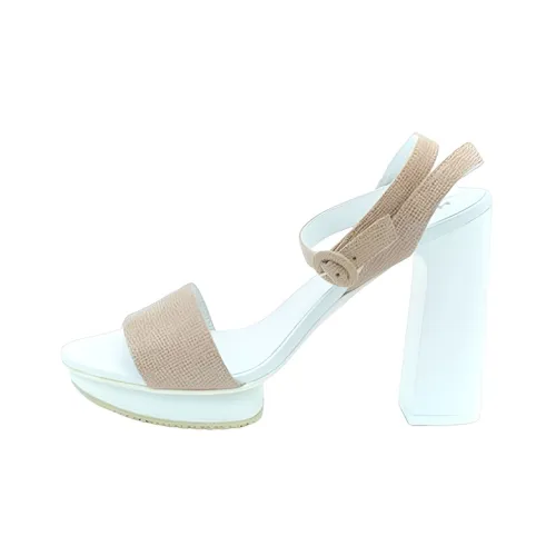 HOGAN One Ремешок Сандалии Женские Бежевые Синие