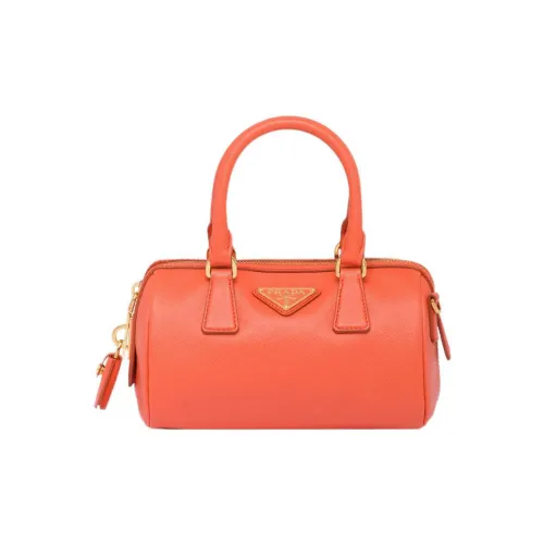 PRADA Saffiano кожа через плечо сумка женская оранжевая
