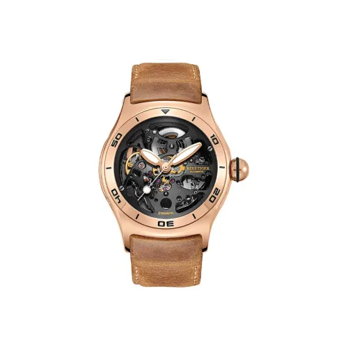 REEF TIGER Aurora Collection Mecha Bubbles Автоматический Механический Механизм Часы Мужские Черный Циферблат RGA70S7 S PJH