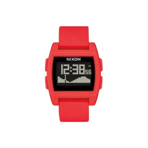 NIXON Наручные часы Electronic Механизм Резиновый Ремешок Черный Циферблат Мужские часы