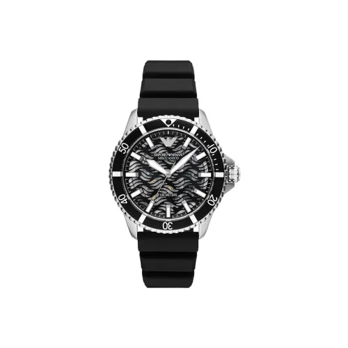 EMPORIO ARMANI Механические Мужские Часы 42 мм Черные