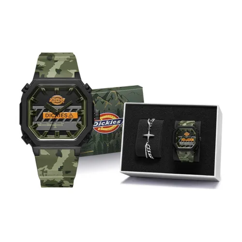 Dickies 449 Collection Наручные часы Кварцевый механизм Пластиковый ремешок 45 мм Черный циферблат Мужские часы 220U60LYXCL 449P3 13