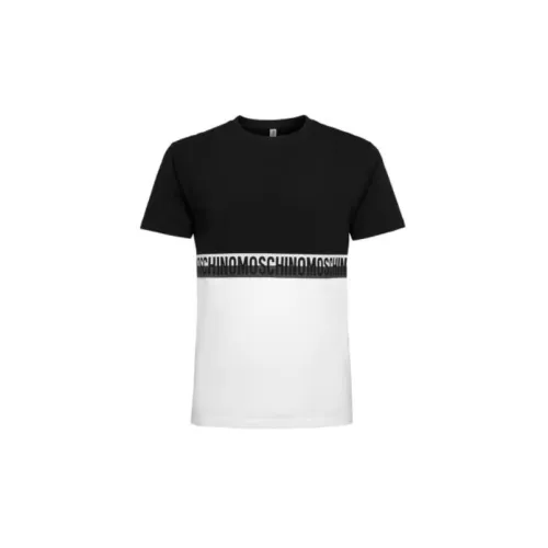 MOSCHINO Мужские черные T-рубашки