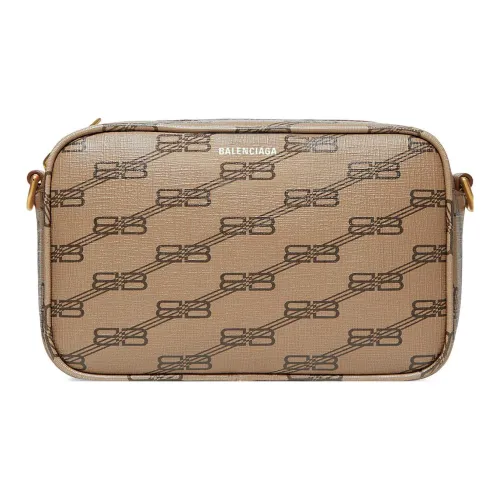 Balenciaga Покрытый холст Camera Сумка Сумка через плечо Сумка на плечо Женская Бежевая