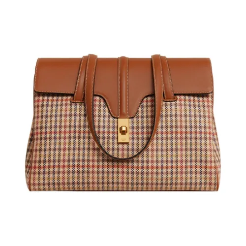 CELINE 16 Ткань с коровьей кожей обмотка сумка через плечо женская многоцветная