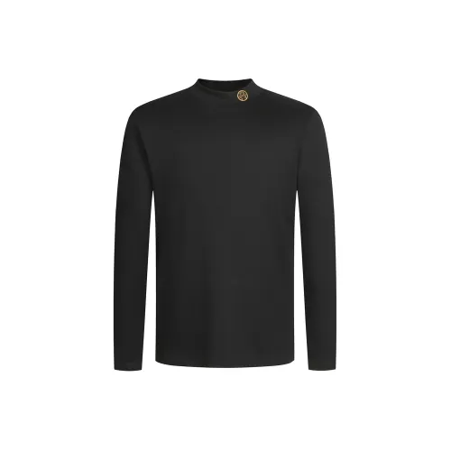 MANGANO FW22 Длинный рукав Т-рубашка Мужская Черная