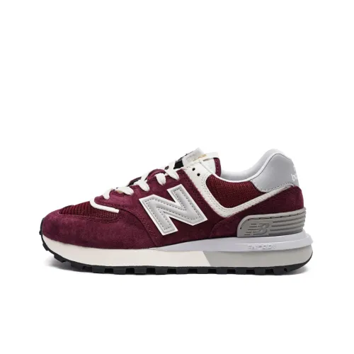 New Balance NB 574 Low Топ Повседневные Беговые Кроссовки Унисекс Бордовый