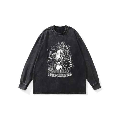 WHISTLEHUNTER Длинный рукав Т-рубашка Унисекс Черный