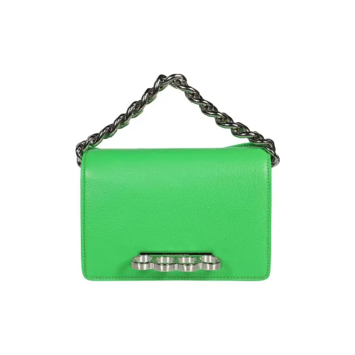 Alexander McQueen Телячья кожа Через плечо Одно плечо Сумка Женская Зеленая