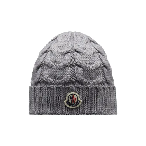 Moncler Шерстяные Шапки Серый Детский