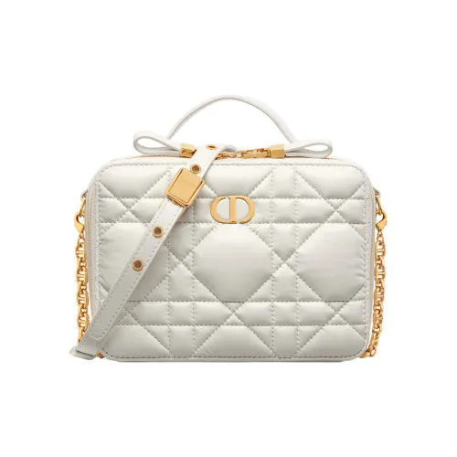 DIOR Caro Коровья кожа Портативная сумка через плечо сумка на плечо Женская Белая