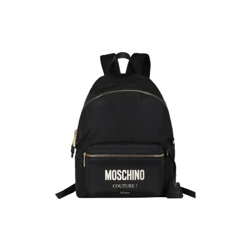 MOSCHINO Nylon Рюкзак Мужской Черный и Черный Золото