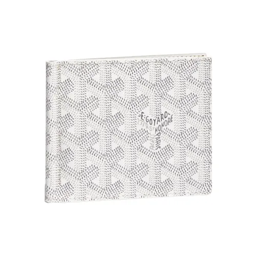 GOYARD Saint Thomas Холст и Кожа Кошелек Унисекс Белый