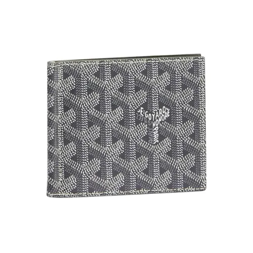 GOYARD Saint Thomas Холст и Кожа Кошелек Унисекс Серый