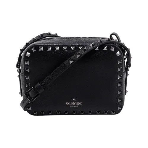 Valentino Кожа Сумка через плечо Сумка на плечо Женская Черная