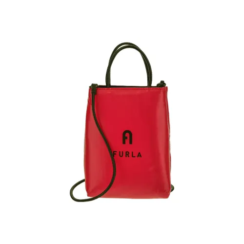 Furla Opportunity Кожа Сумка через плечо Сумка Мини Женская Красная