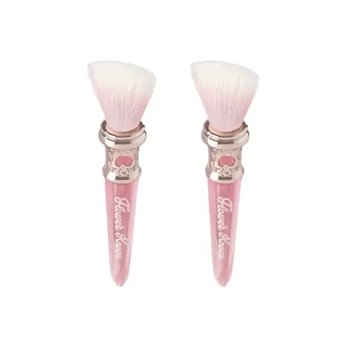 FlowerKnows Strawberry Rococo Кристальные розовые кисти для макияжа дружественные к коже 2 штуки