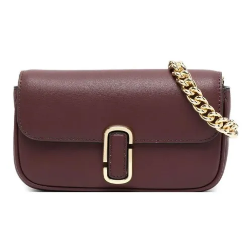 MARC JACOBS Гладкая кожа Ручная Сумка через плечо Сумка через плечо Мини Женская Бургунди