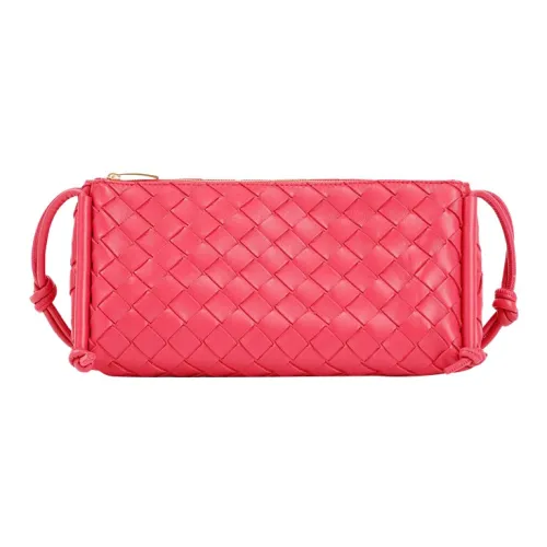 Bottega Veneta Loop Кожа Держатель для ручки Сумка Сумка на плечо Сумка Сумка через плечо Женская Красная