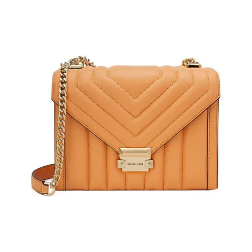 MICHAEL KORS Whitney Овчина Конверт Сумка через плечо Сумка на плечо Сумка через плечо Большая Женская Шафран