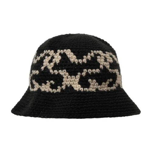 Stussy Акриловые Шляпы-ведра Черные Унисекс