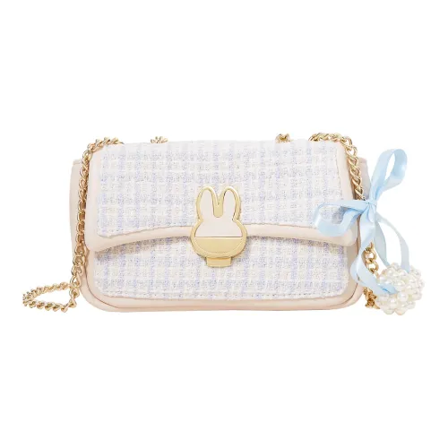 MIFFY Шерстяная сумка через плечо маленькая женская экрю кофейного цвета