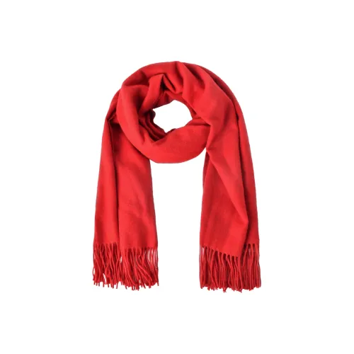 KENMONT Вязаные шарфы Красный Женские